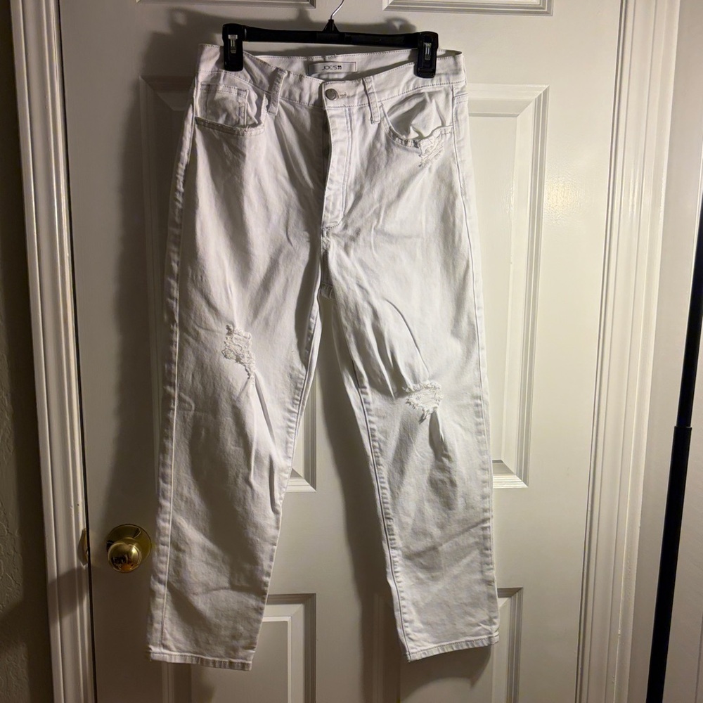 Joe's Jeans White Distressed Jeans